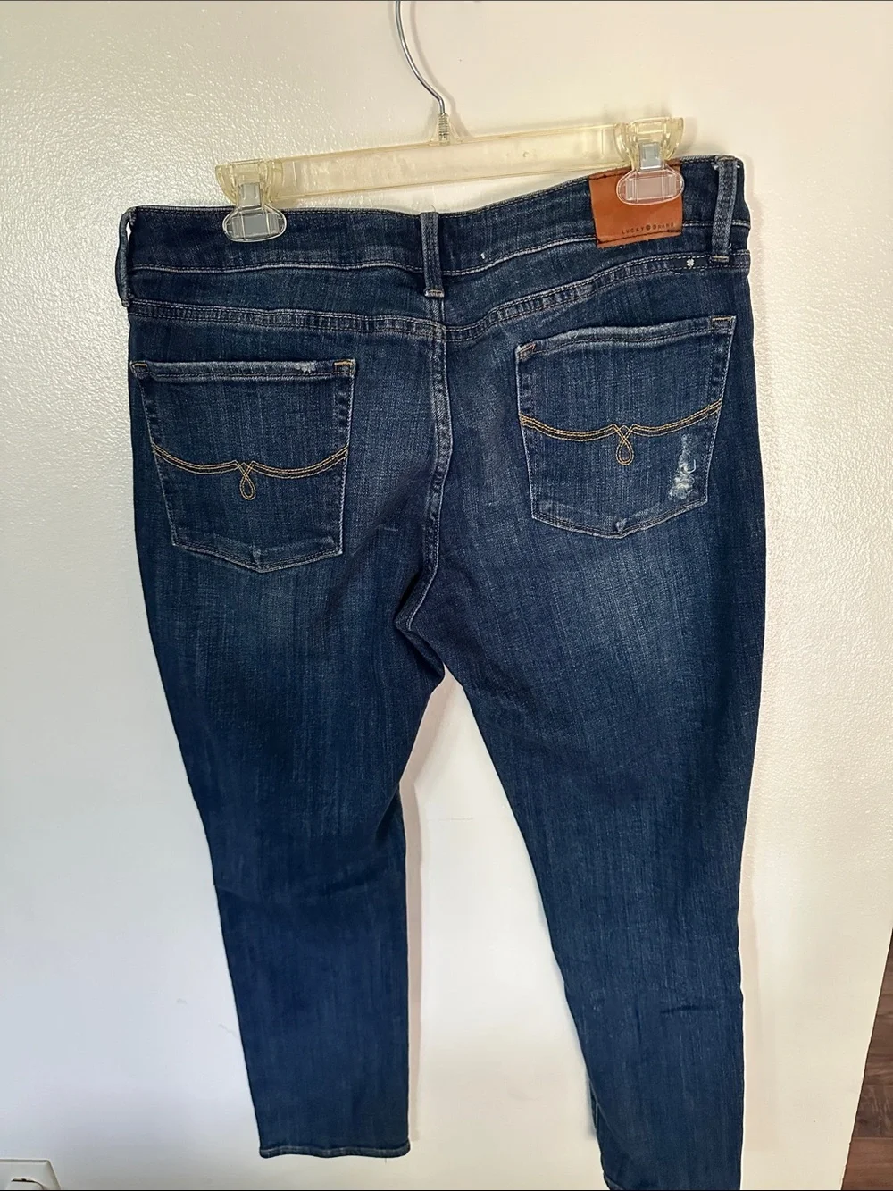 Lucky Brand Lolita Women’s Dark Blue Distressed Skinny Jeans